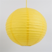 Ricepaper lamp shade 40 cm. Yellow